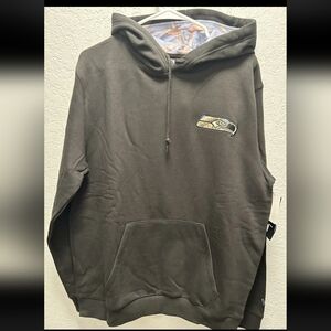 Seattle Seahawks Large Hoodie New Era NFL Pullover Sweatshirt Black